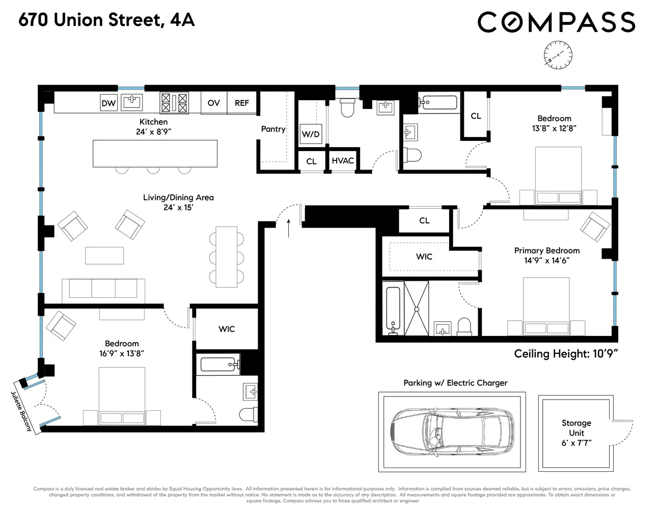 $3,850,000 | 670 Union Street, Unit 4A | Park Slope