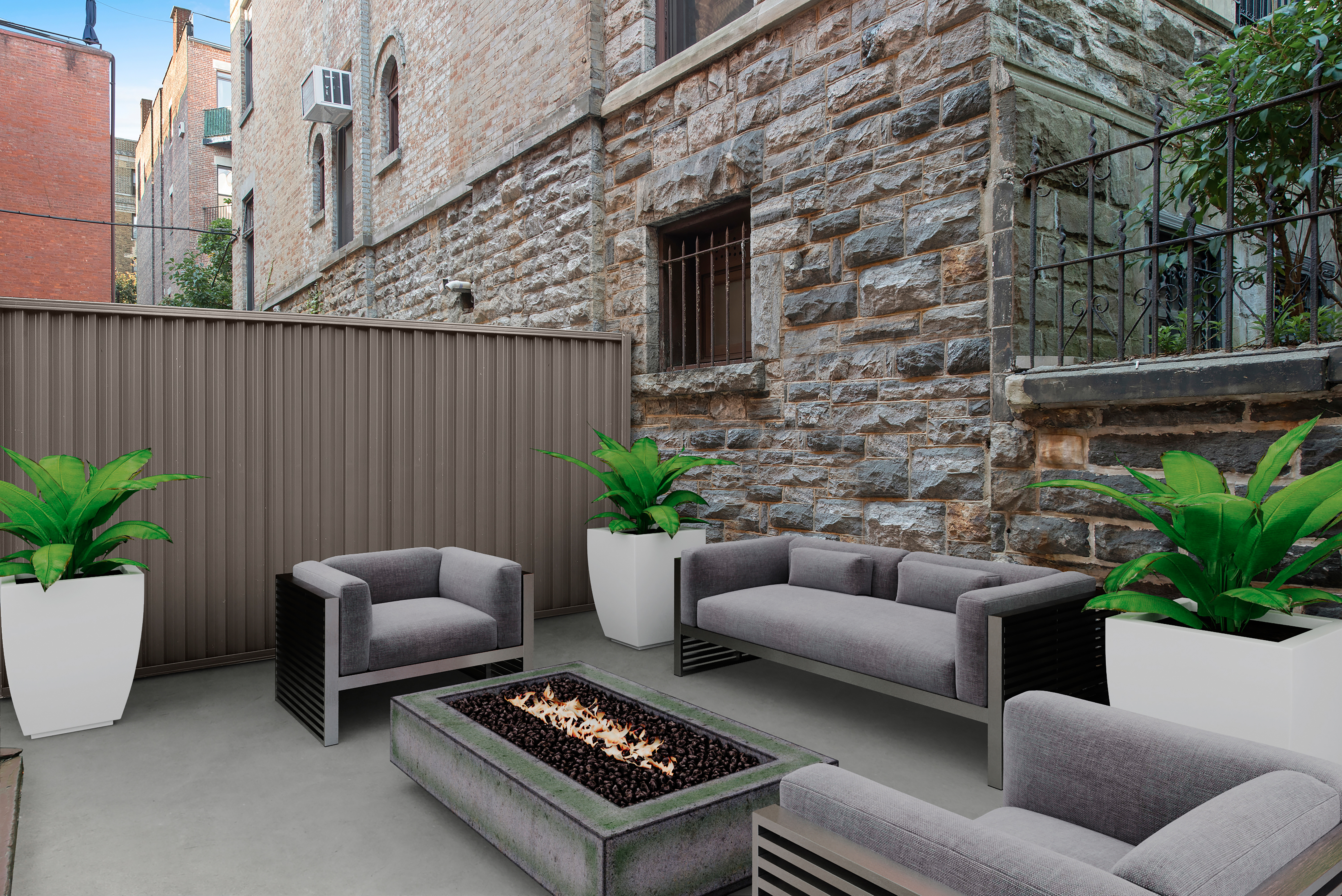 336 Convent Avenue, Unit MLTFMLY Manhattan, NY 10031 - Photo 9 of 20 a outdoor living space with furniture and a potted plant