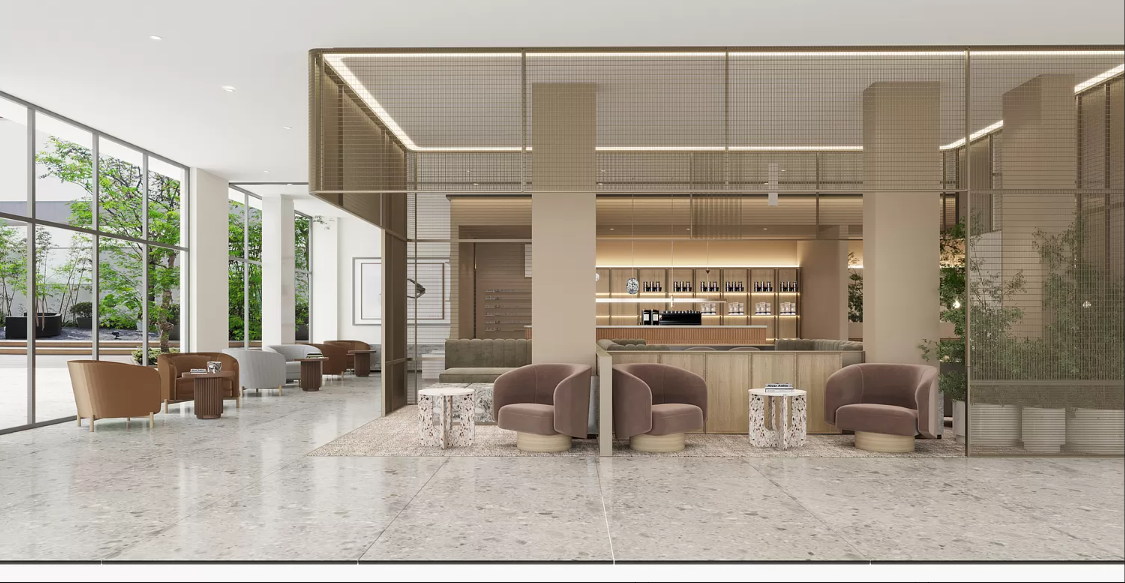 218 Front Street, Unit 231 Brooklyn, NY 11201 - Photo 20 of 35 a living room with furniture and a large window