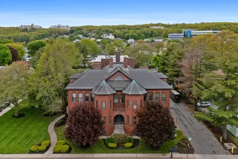 an aerial view of multiple house