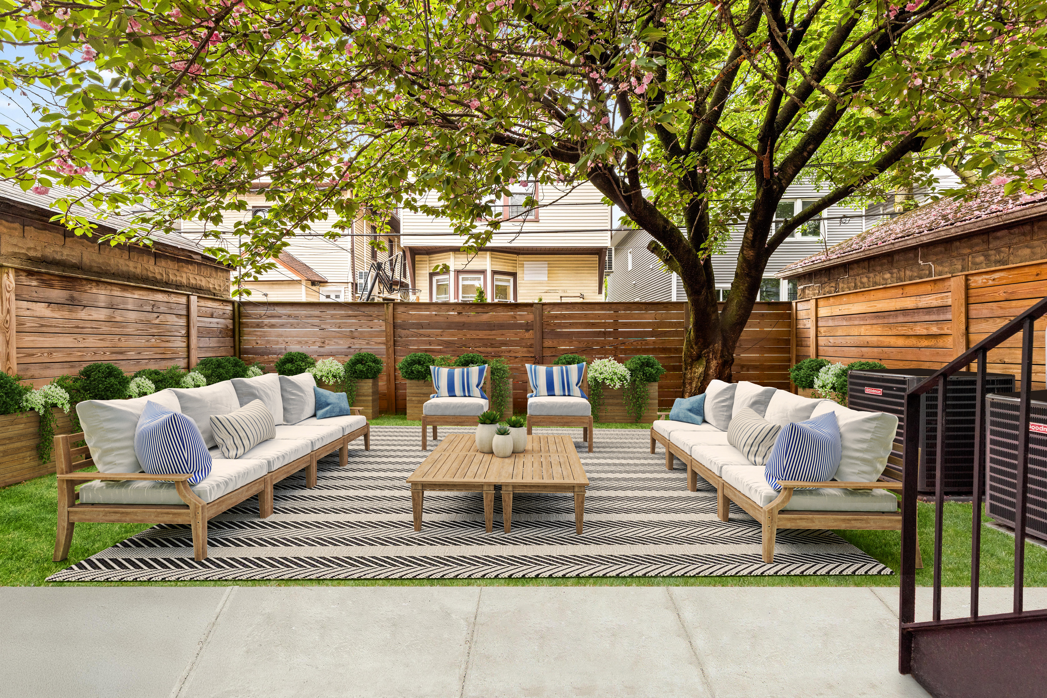 409 East 4th Street Brooklyn, NY 11218 - Photo 13 of 19 a outdoor living space with patio furniture and a fire pit