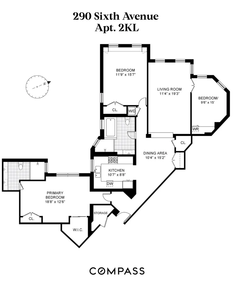 $2,395,000 | 290 6th Avenue, Unit 2KL | Greenwich Village