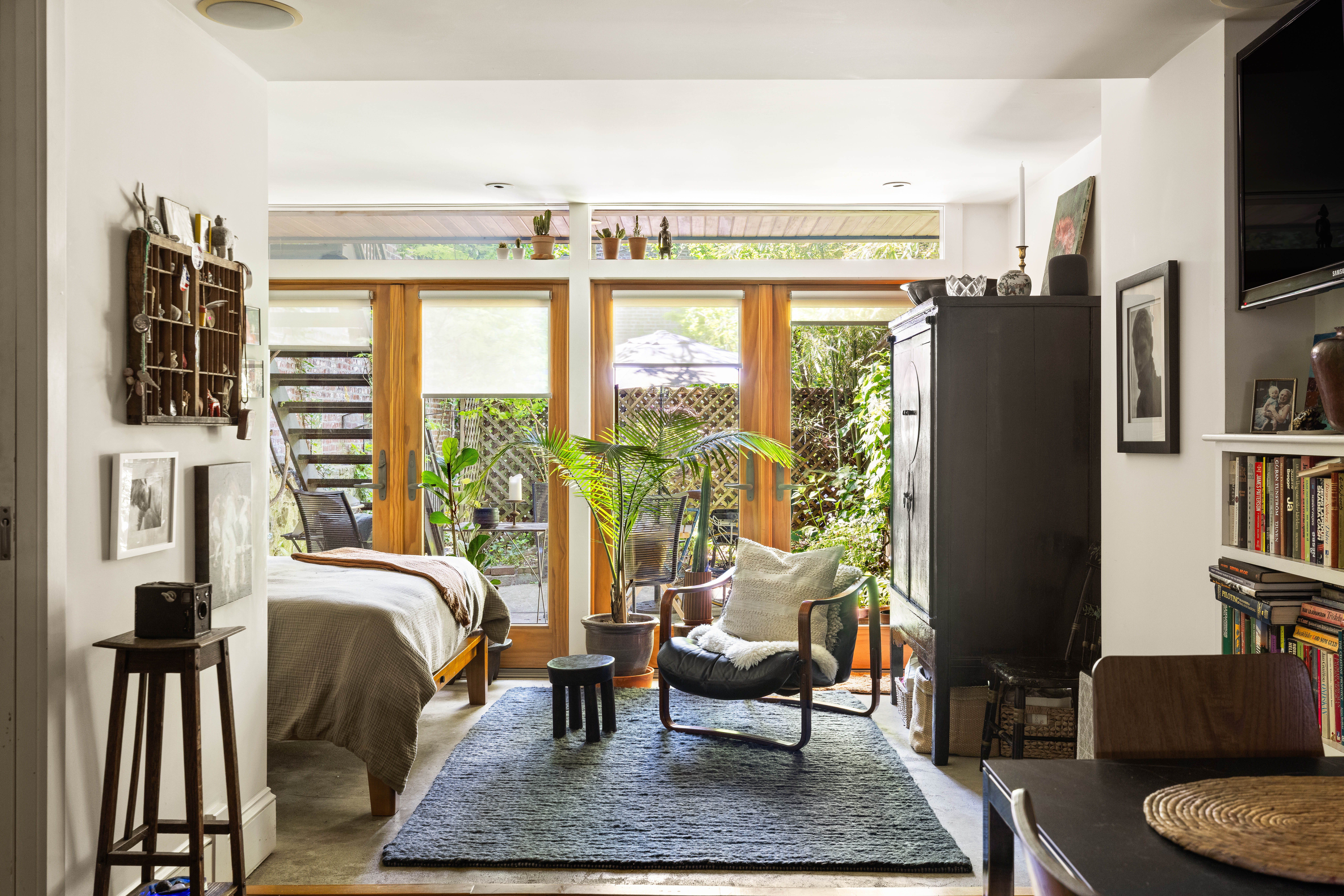 159 Coffey Street Brooklyn, NY 11231 - Photo 12 of 20 a living room with furniture and a flat screen tv