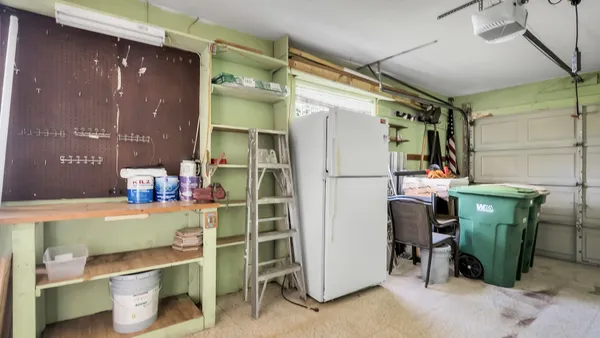 a room with storage and utility