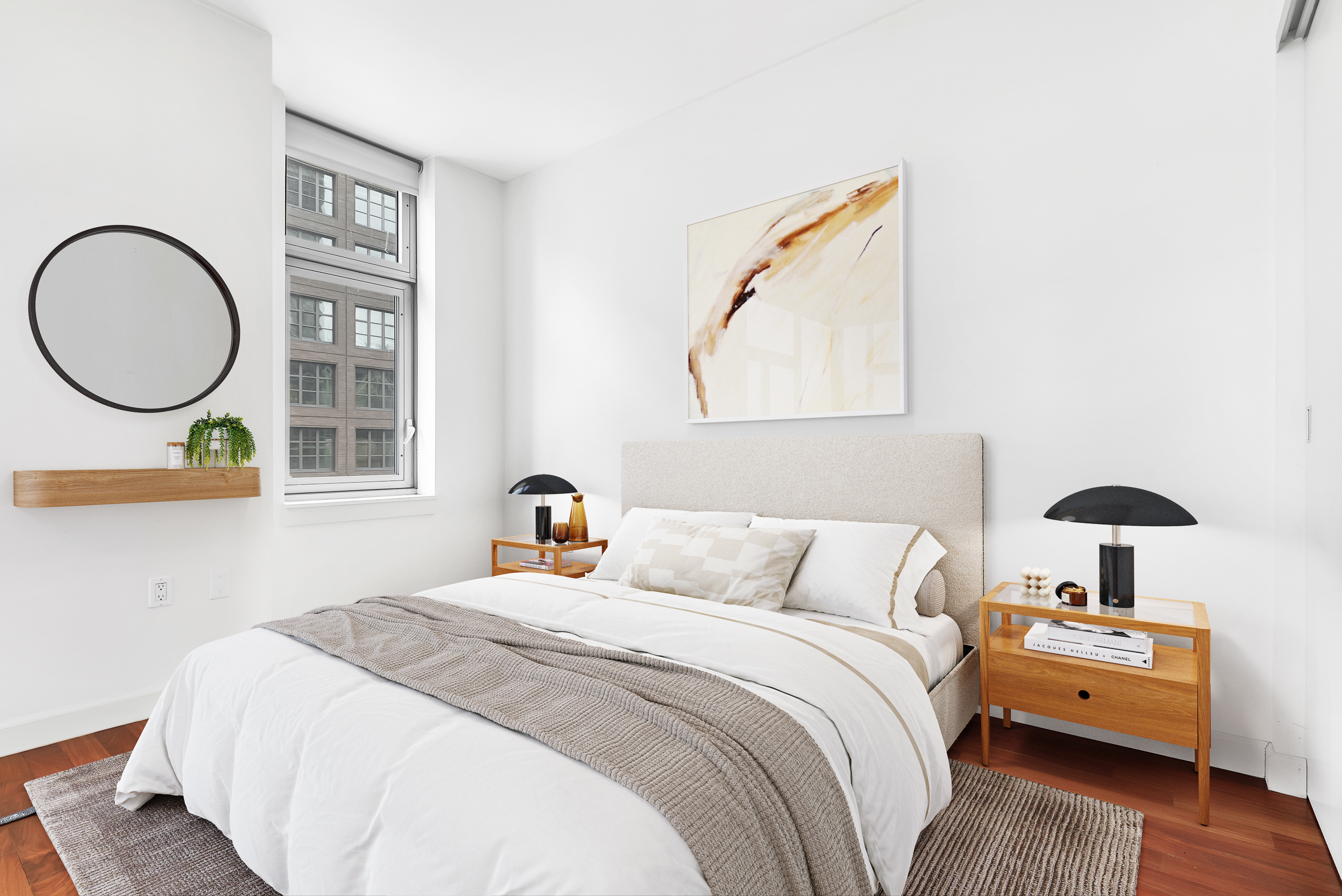 100 Jay Street, Unit 5D Brooklyn, NY 11201 - Photo 3 of 10 a bedroom with bed and a window