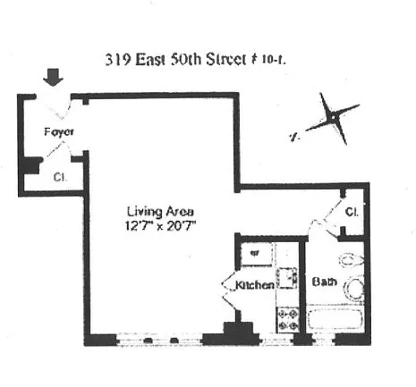 319 East 50th Street, Unit 10L Manhattan, NY 10022 - Photo 11 of 11 a picture of a room with a white wall and a white wall