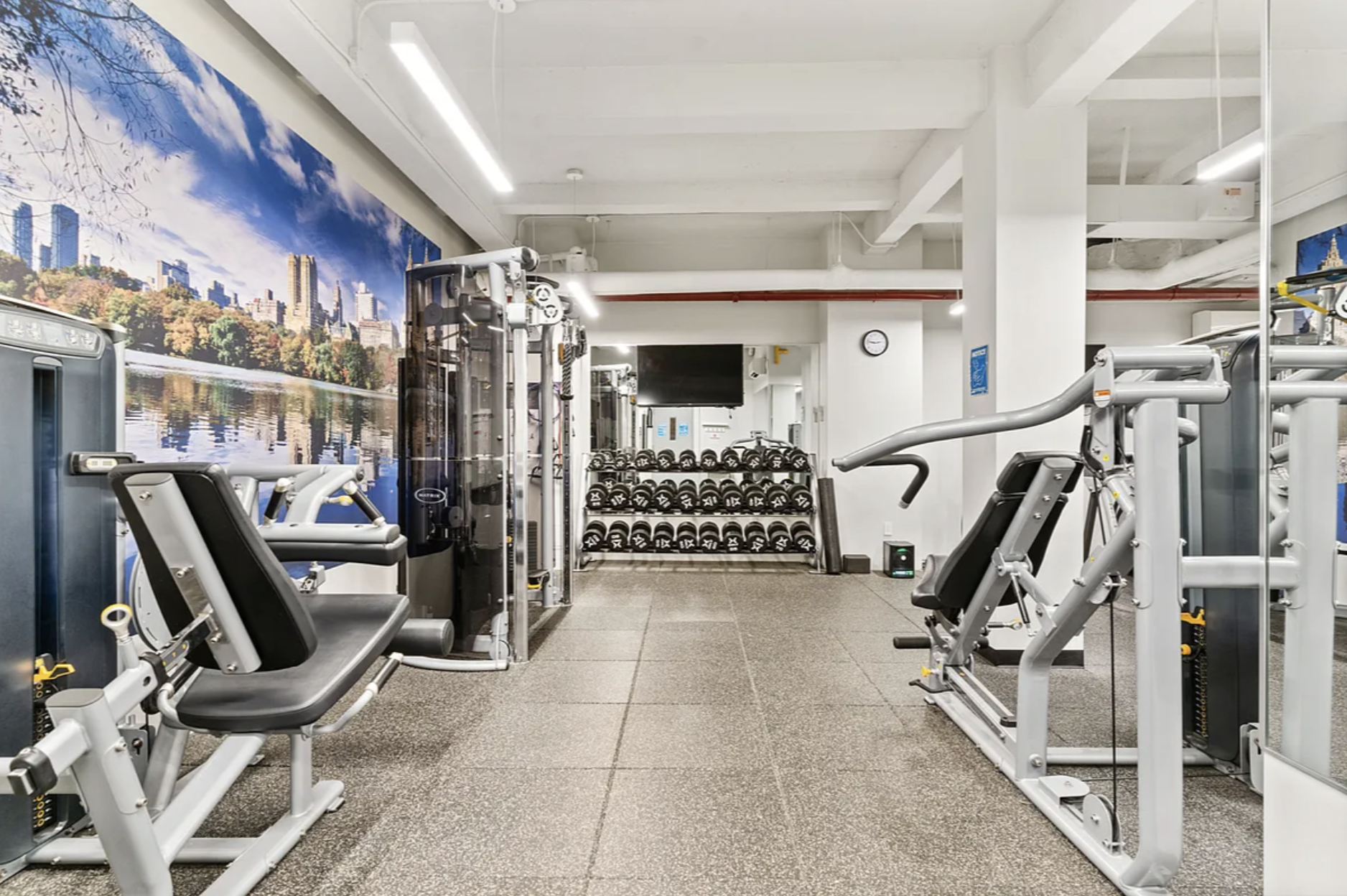 445 East 86th Street, Unit 12A Manhattan, NY 10028 - Photo 9 of 11 a view of a room with gym equipment