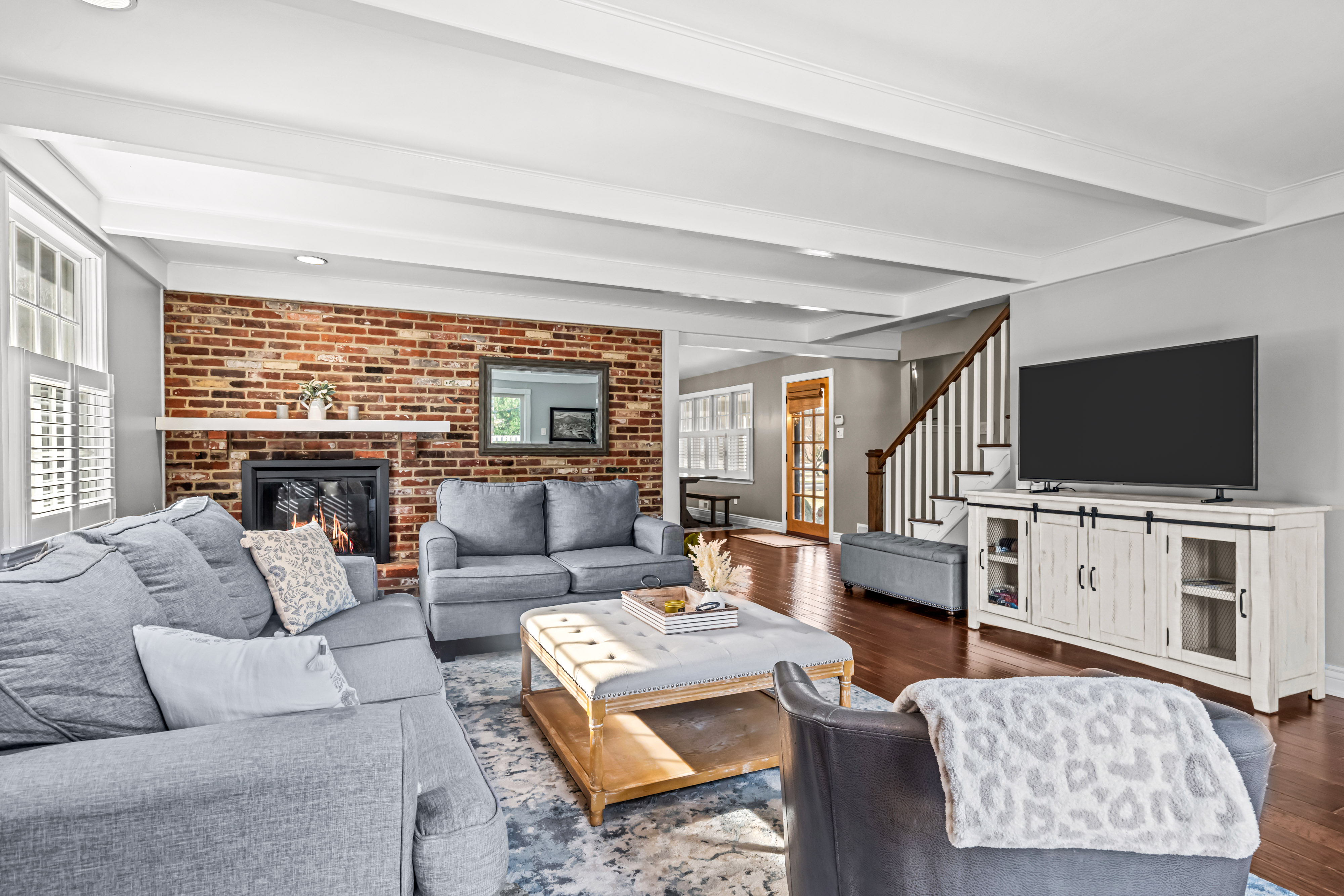430 Pelham Road Cherry Hill, NJ 08034 - Photo 23 of 48 a living room with furniture and a flat screen tv