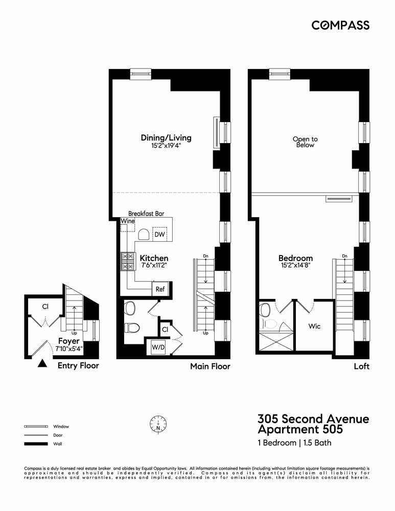 305 2nd Avenue, Unit 505 Manhattan, NY 10003 - Photo 17 of 17 a picture of a floor plan
