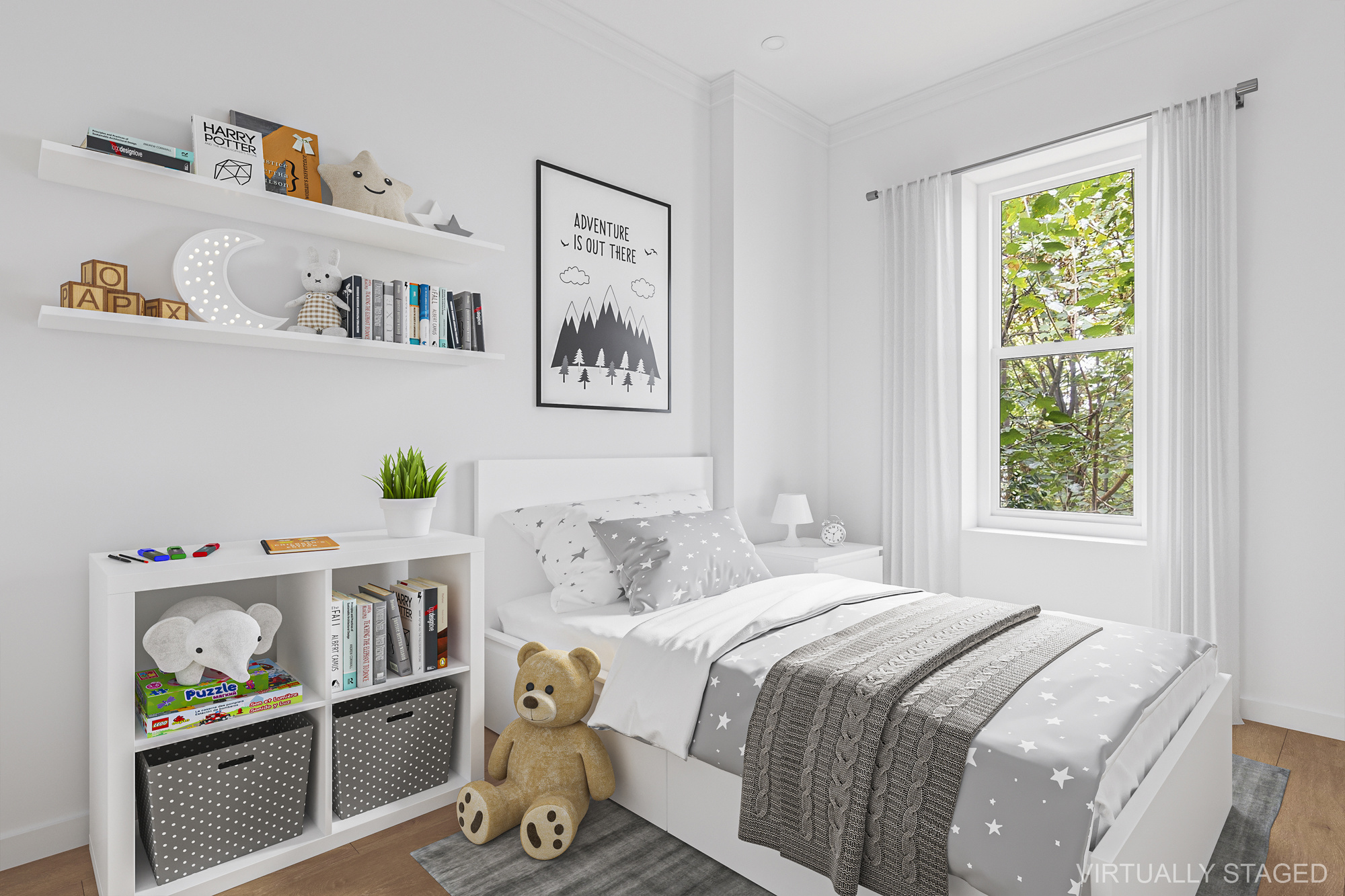 1541 Nostrand Avenue Brooklyn, NY 11226 - Photo 9 of 16 a bedroom with a bed and a window