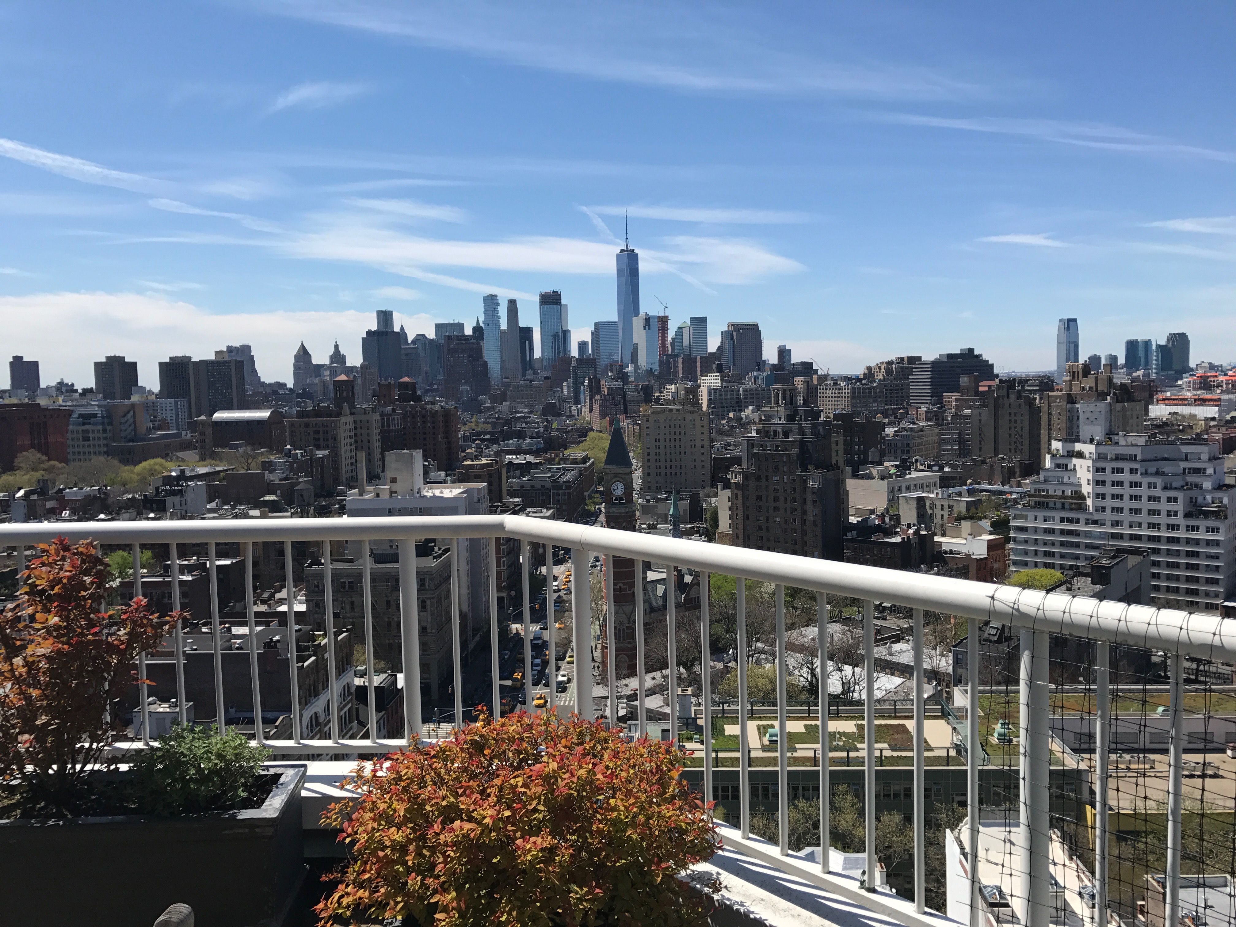 101 West 12th Street, Unit 6L Manhattan, NY 10011 - Photo 9 of 11 a view of a balcony with city