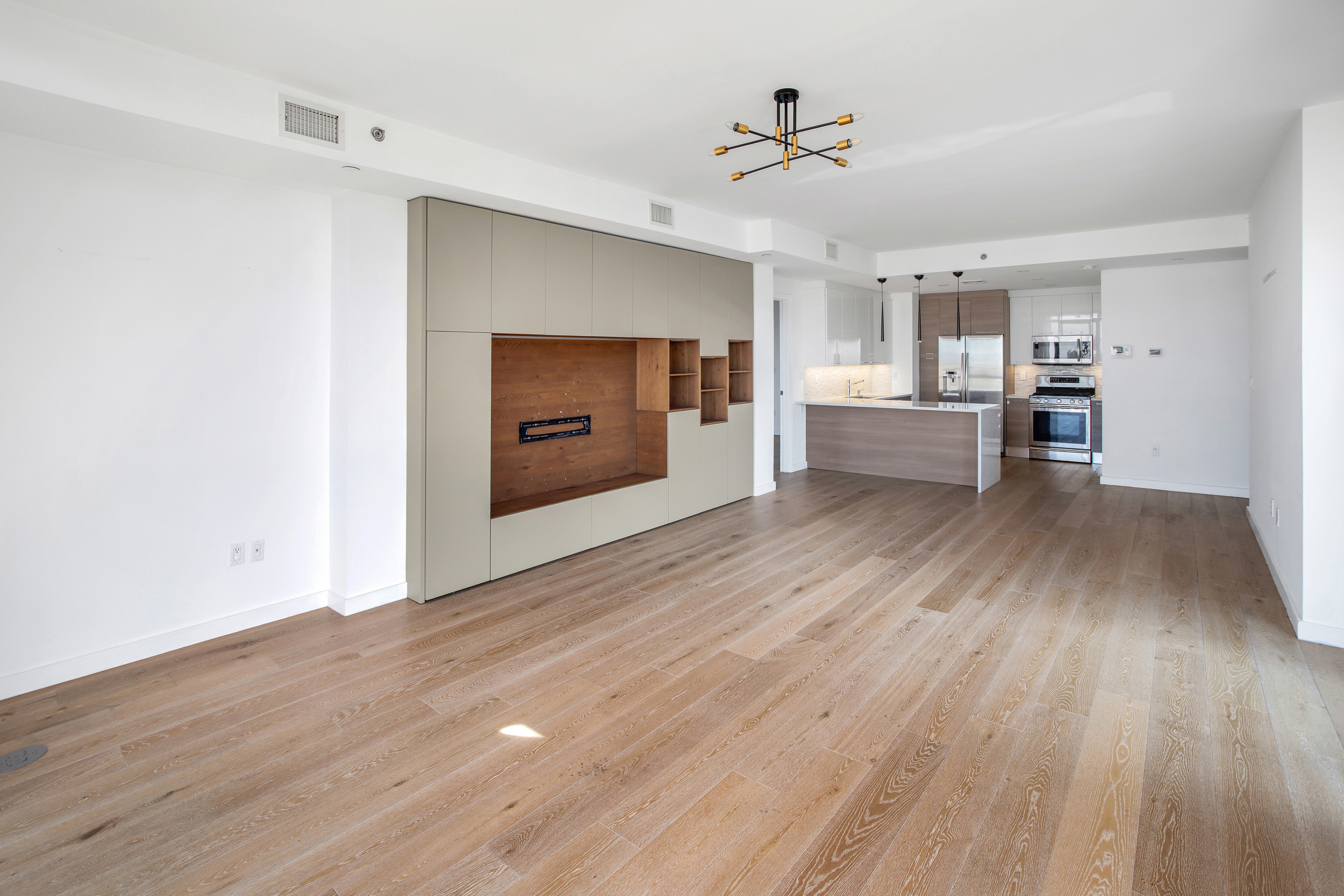 3041 Ocean Avenue, Unit PH4 Brooklyn, NY 11235 - Photo 7 of 18 a view of empty room with wooden floor and window