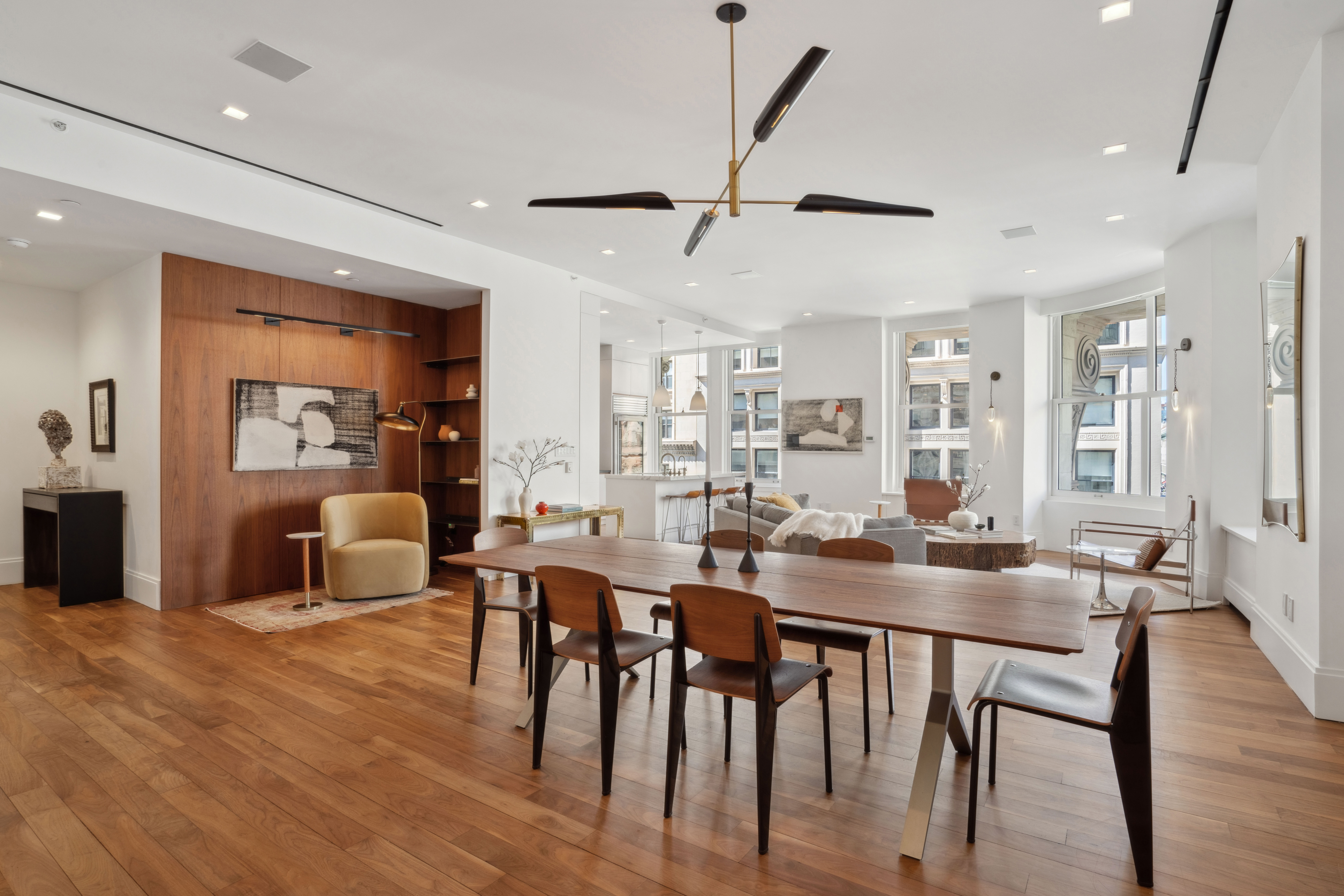 141 5th Avenue, Unit 4C Manhattan, NY 10010 - Photo 12 of 16 a dining room with furniture and wooden floor