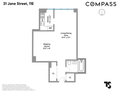 $825,000 | 31 Jane Street, Unit 11E | West Village