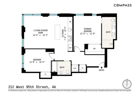 $2,395,000 | 212 West 95th Street, Unit 4A | Upper West Side