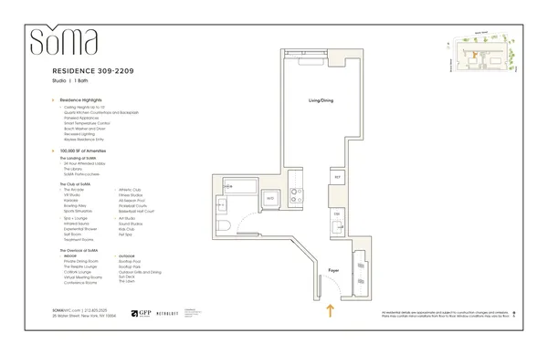 $4,180 | 25 Water Street, Unit 2009 | Financial District