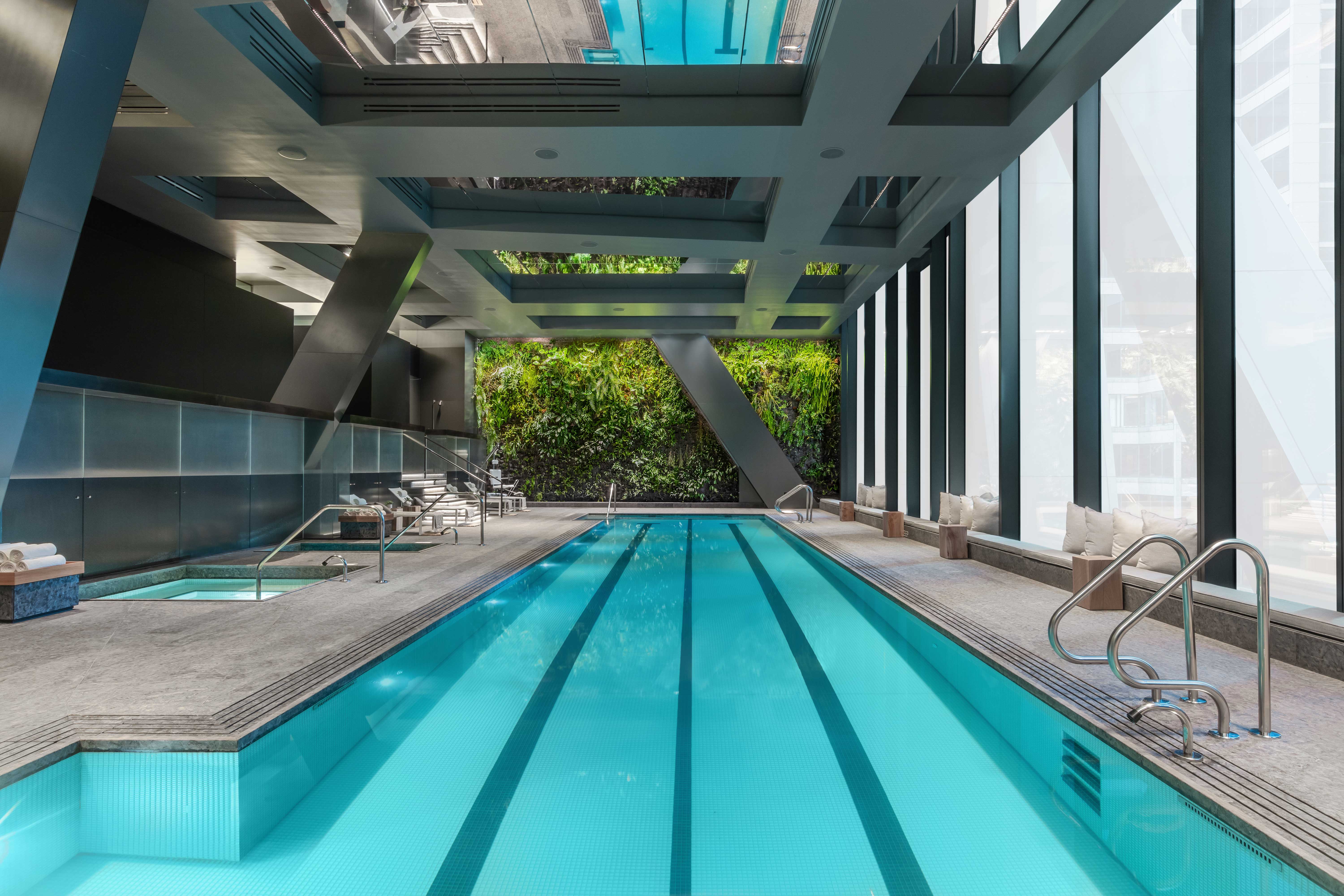 53 West 53rd Street, Unit 28D Manhattan, NY 10019 - Photo 11 of 22 a view of swimming pool with seating area