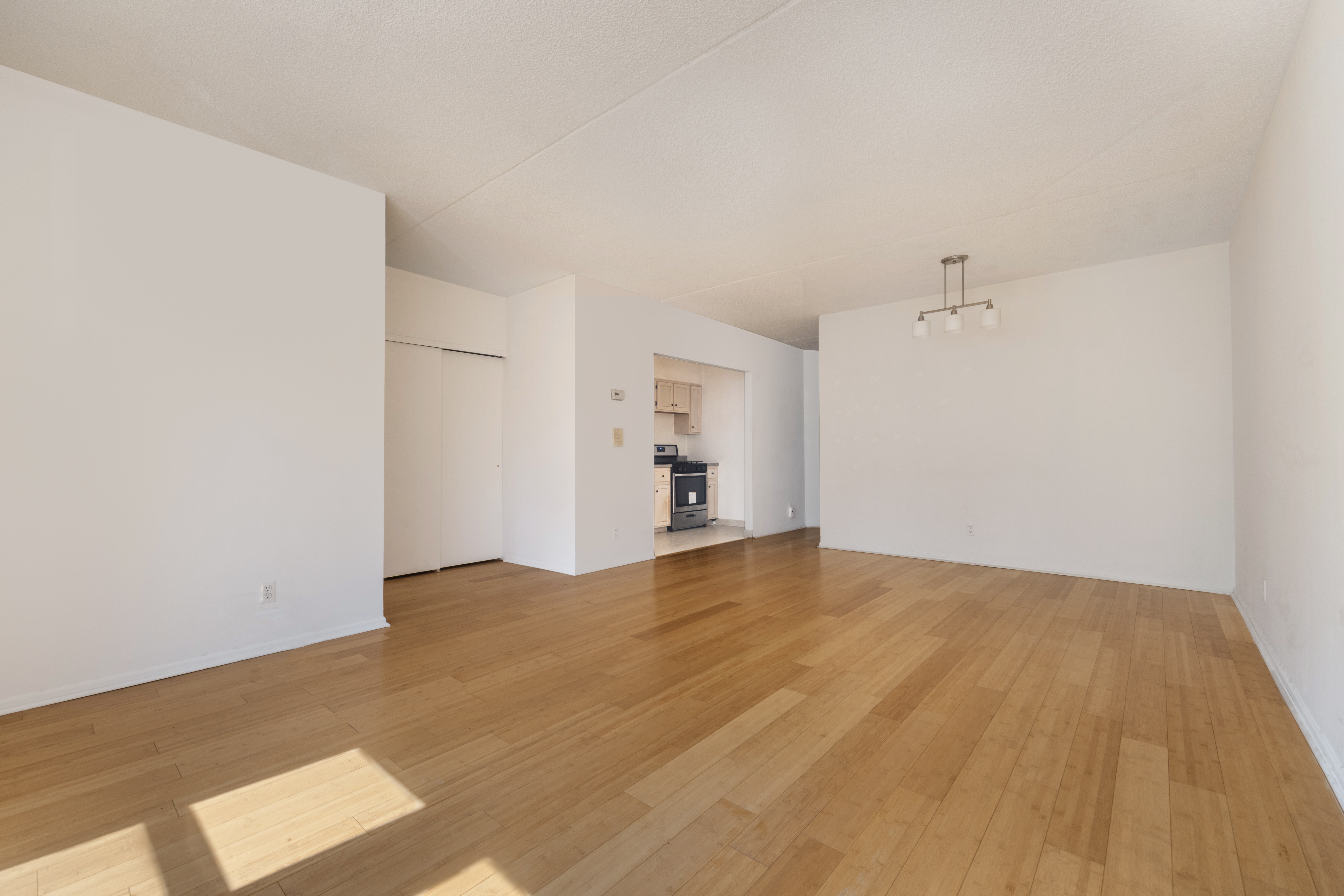 125 West 117th Street Manhattan, NY 10026 - Photo 15 of 23 a view of empty room with wooden floor