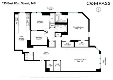 $2,295,000 | 135 East 83rd Street, Unit 14B | Upper East Side