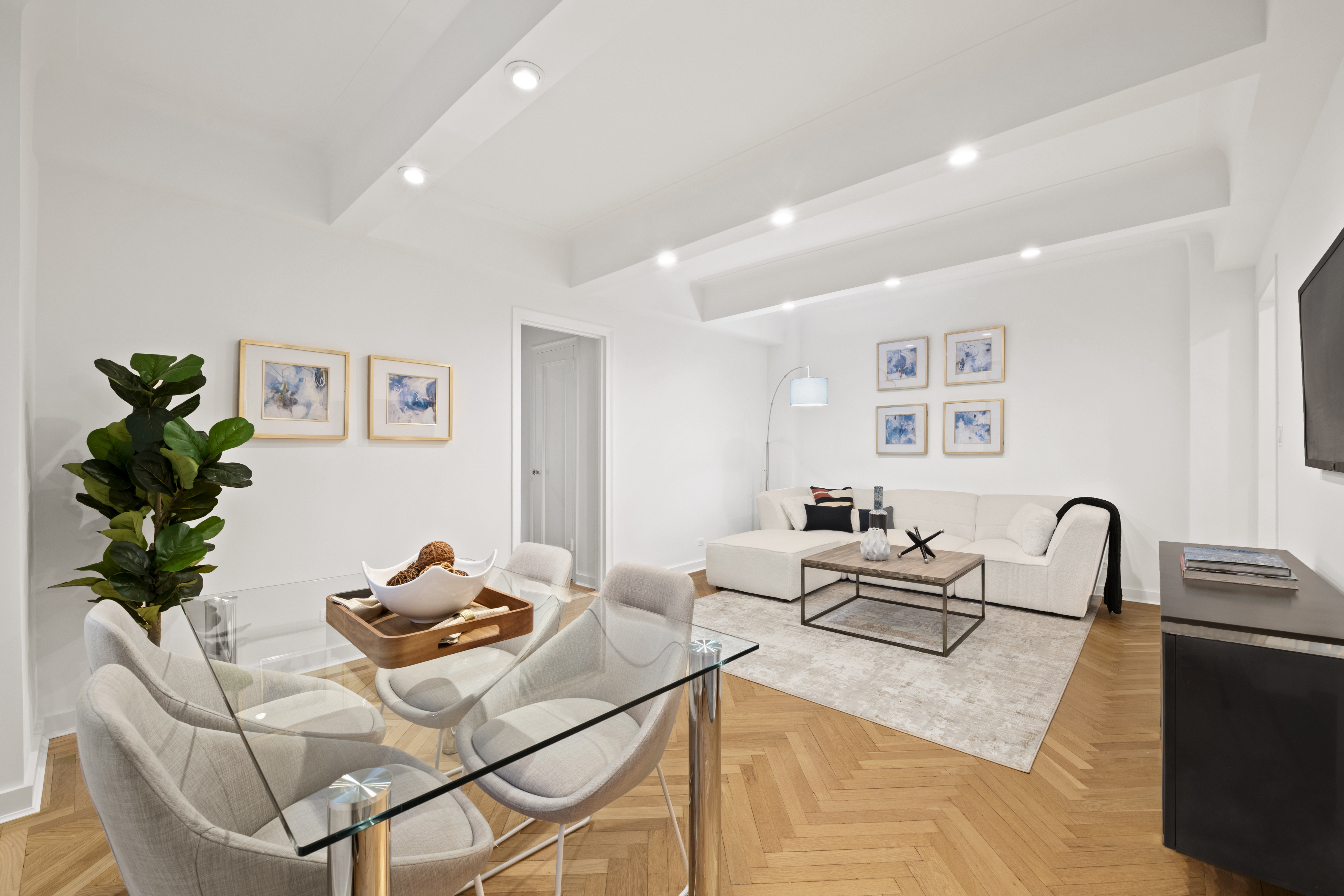 33 Riverside Drive, Unit 5D Manhattan, NY 10023 - Photo 2 of 7 a living room with furniture