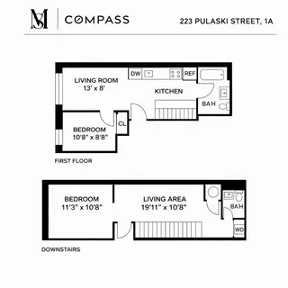 $750,000 | 223 Pulaski Street, Unit 1A | Bedford-Stuyvesant