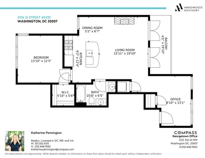 $825,000 | 2516 Q Street Northwest, Unit E201, Washington, DC 20007