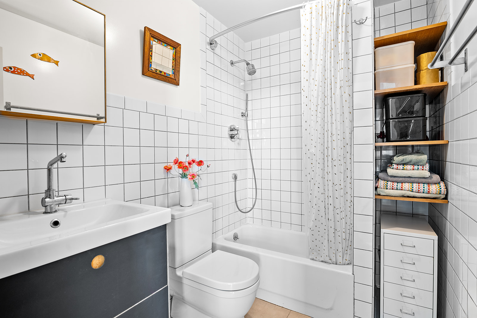 57 3rd Street, Unit 7 Brooklyn, NY 11231 - Photo 8 of 13 a bathroom with a sink a toilet and shower