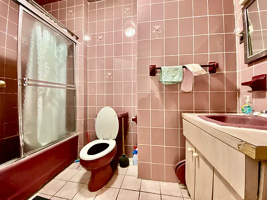 6825 7th Avenue, Unit 2 Brooklyn, NY 11220 - Photo 9 of 9 a bathroom with a sink toilet and shower