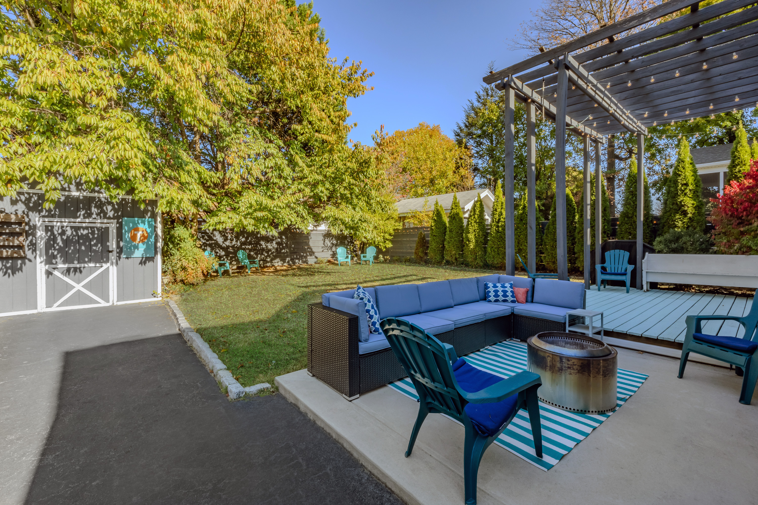 134 Strathmore Road Havertown, PA 19083 - Photo 62 of 64 a view of a backyard with sitting area