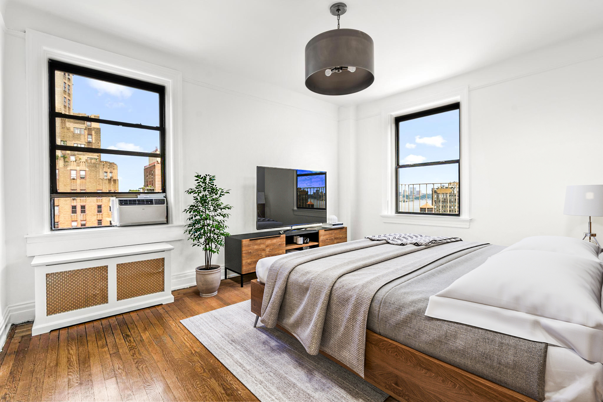 885 West End Avenue, Unit 12D Manhattan, NY 10025 - Photo 10 of 24 a bedroom with a bed and a fireplace