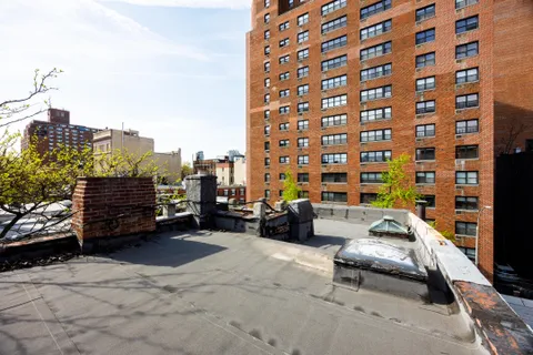 a parking space with a couch