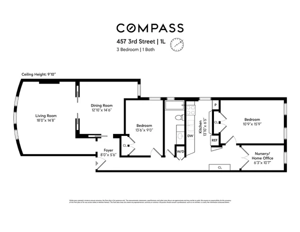 $1,850,000 | 457 3rd Street, Unit 1L | Park Slope
