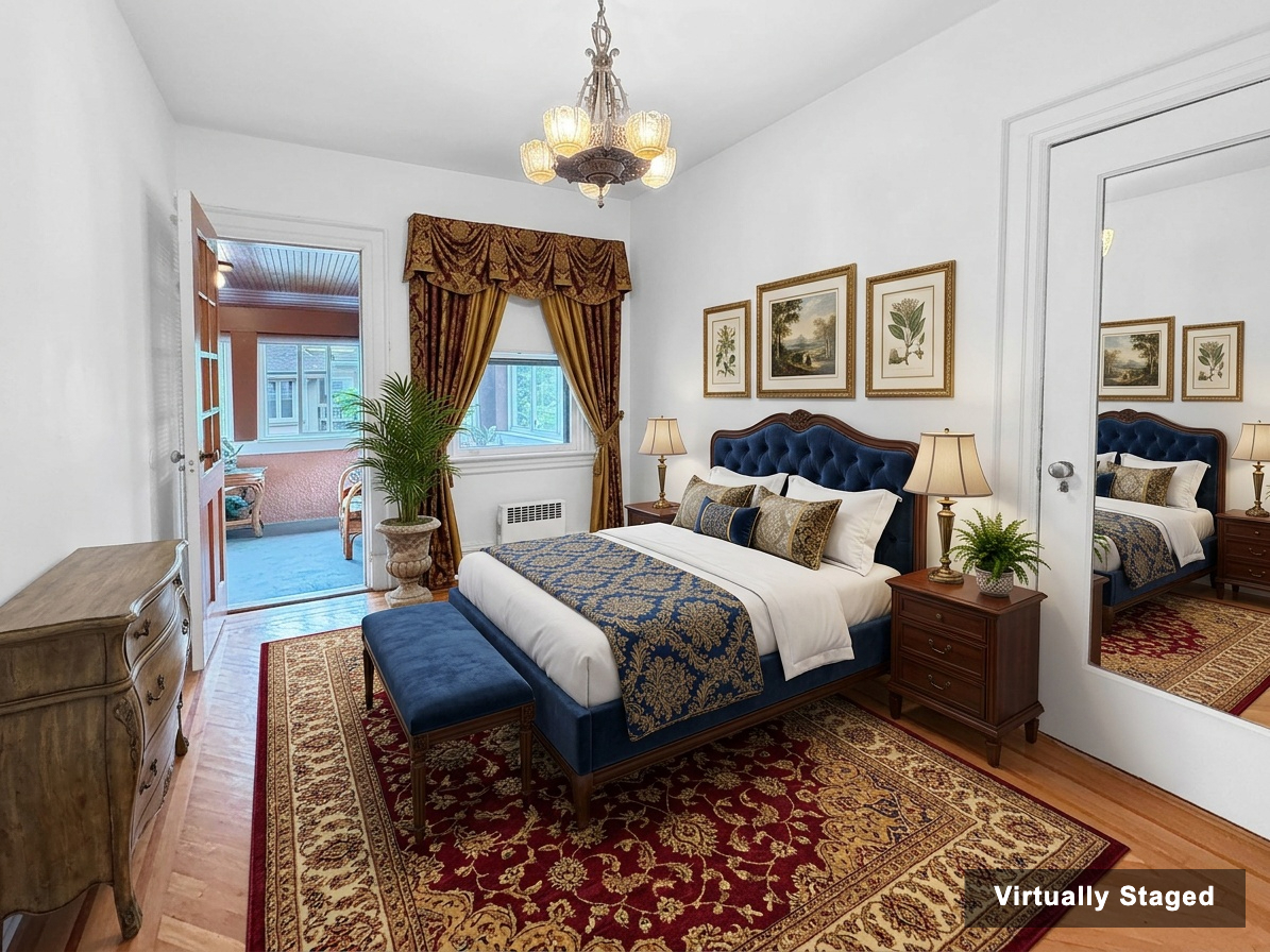 3829 Beach 38th Street Brooklyn, NY 11224 - Photo 16 of 31 a spacious bedroom with a bed and a window