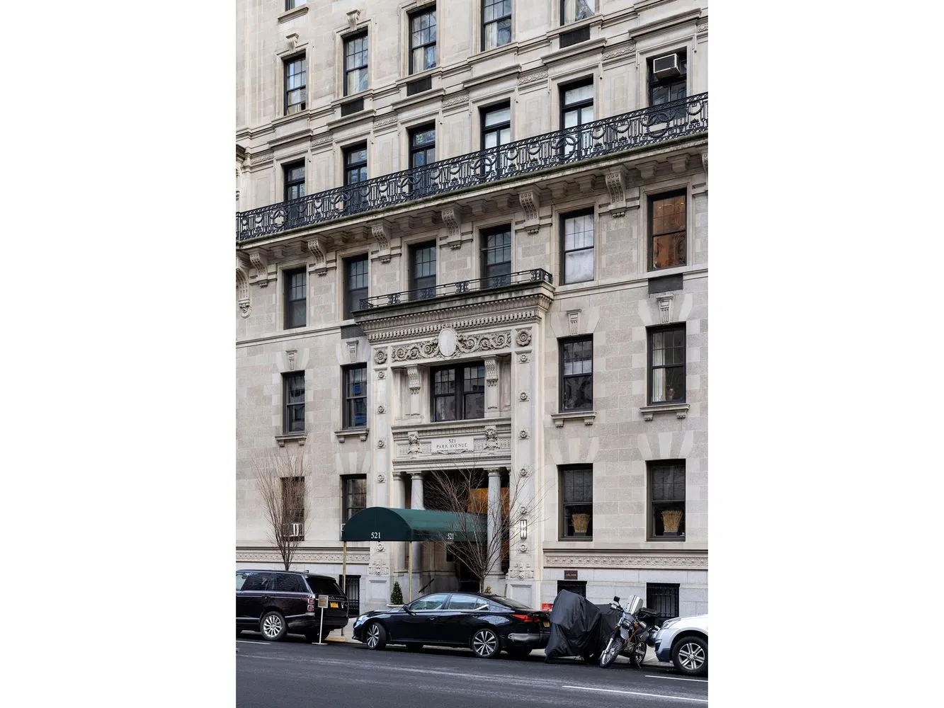 a front view of a building