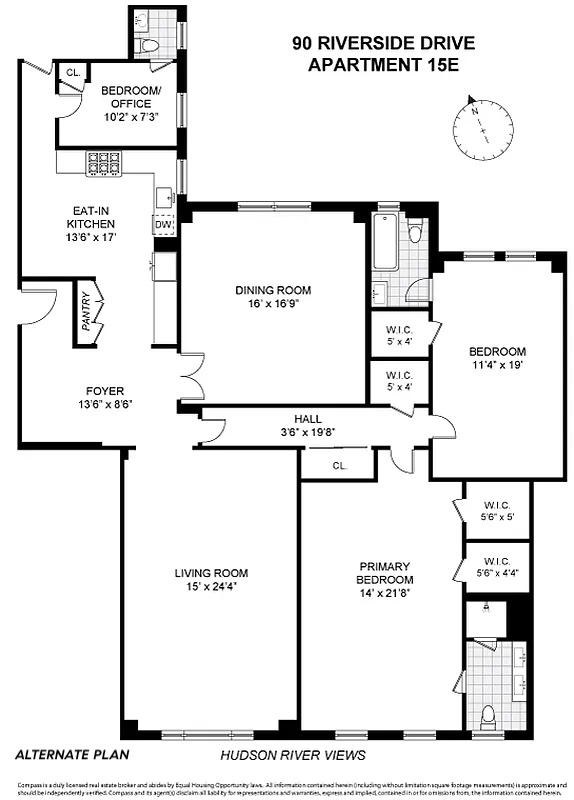 90 Riverside Drive, Unit 15E Manhattan, NY 10024 - Photo 28 of 29 Gallery Image 28