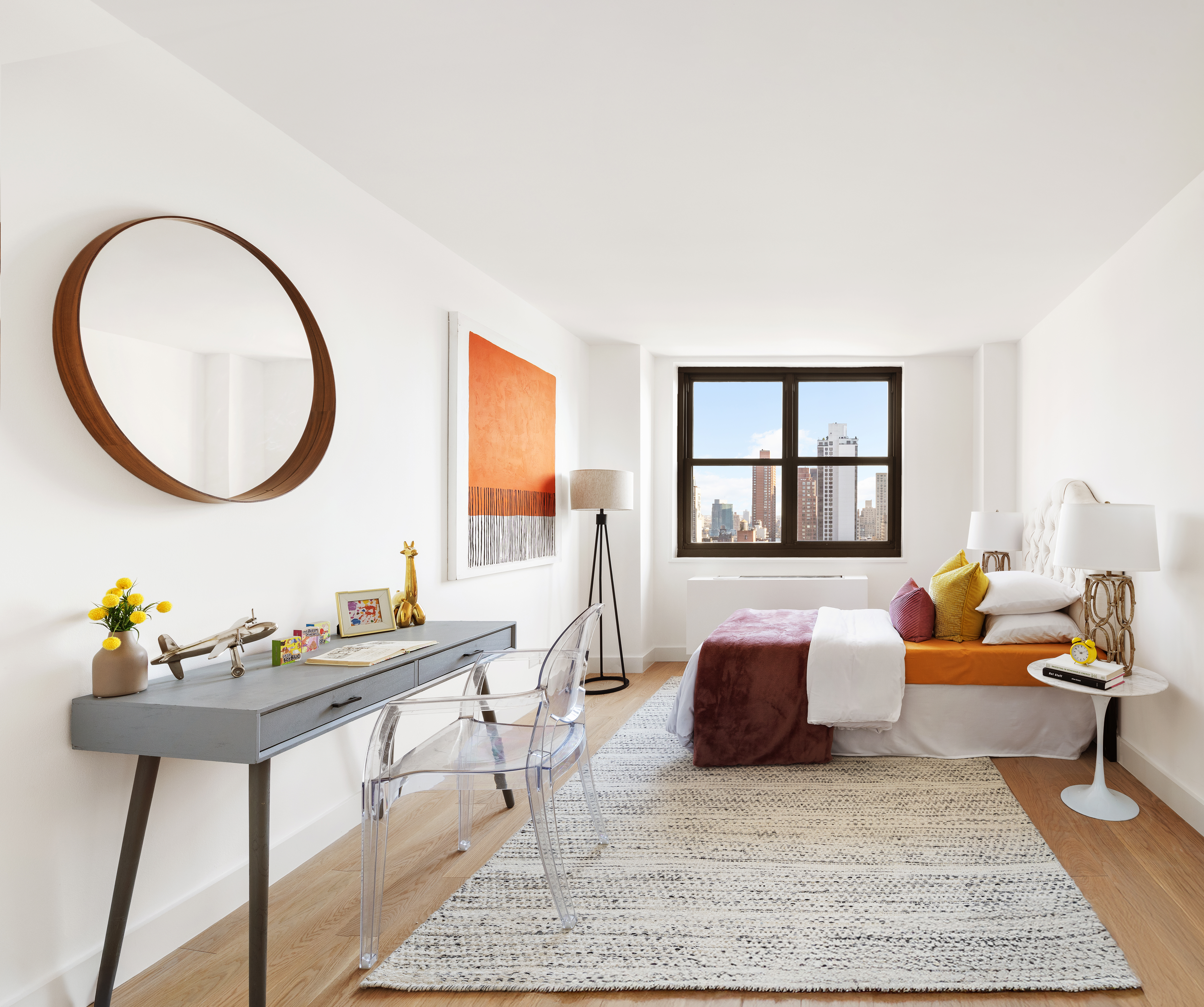200 East 90th Street, Unit 12F Manhattan, NY 10128 - Photo 6 of 13 a living room with furniture and a window