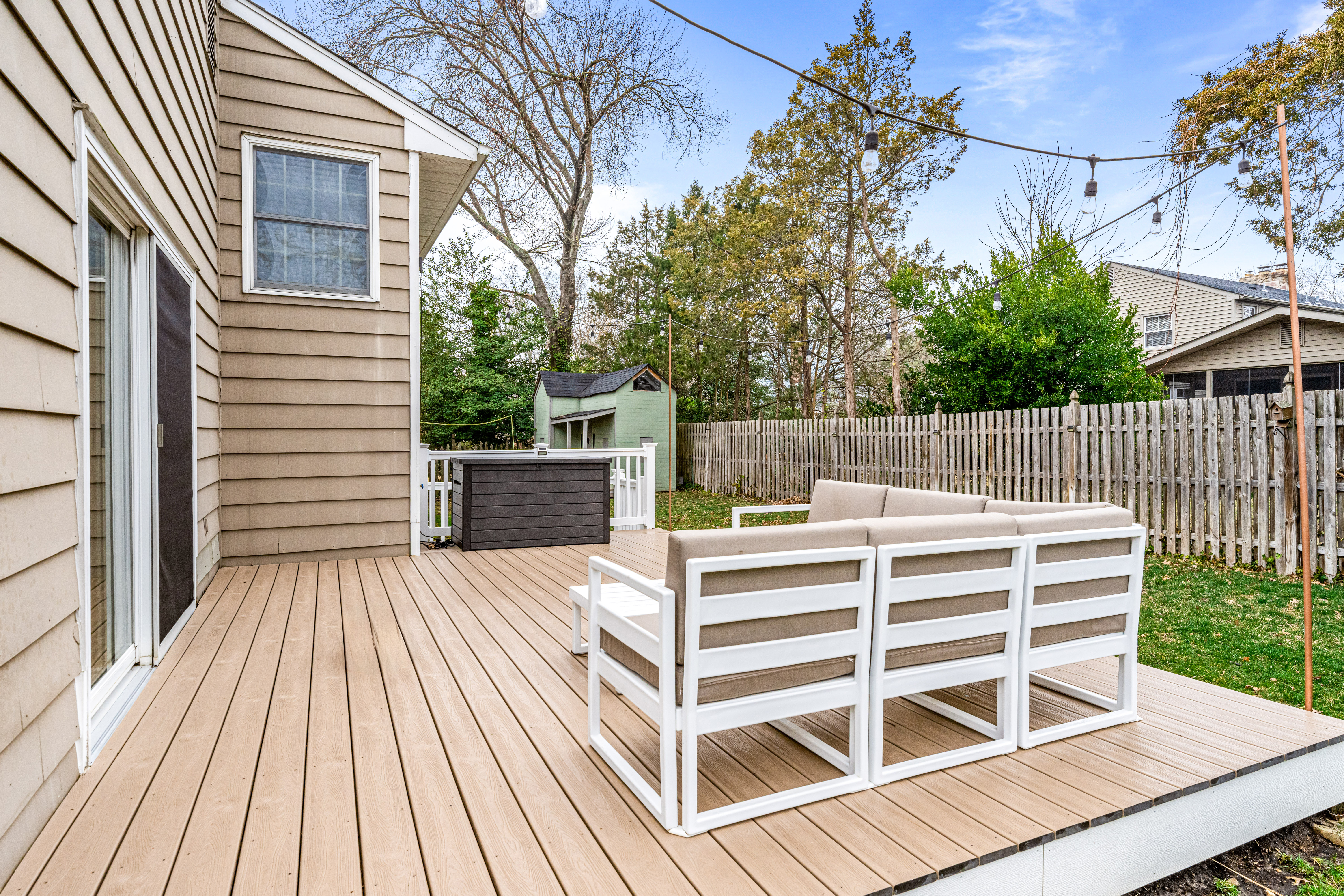 430 Pelham Road Cherry Hill, NJ 08034 - Photo 45 of 48 a view of deck with wooden floor and fence with a garden