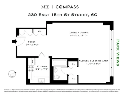 $665,000 | 230 East 15th Street, Unit 6C | Gramercy