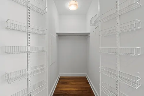 a view of a walk in closet