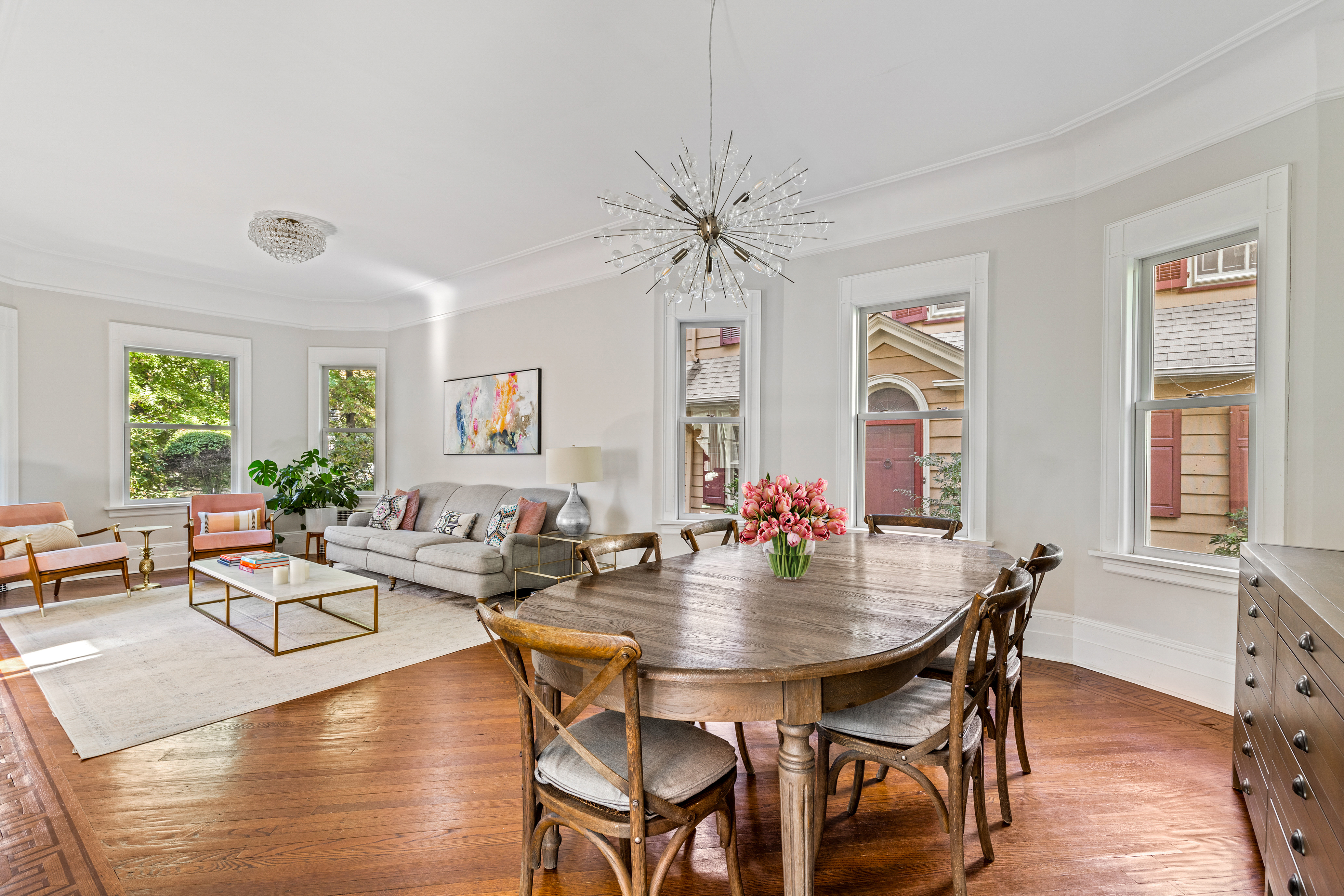 689 East 17th Street Brooklyn, NY 11230 - Photo 5 of 28 a view of a dining room with furniture window and outside view