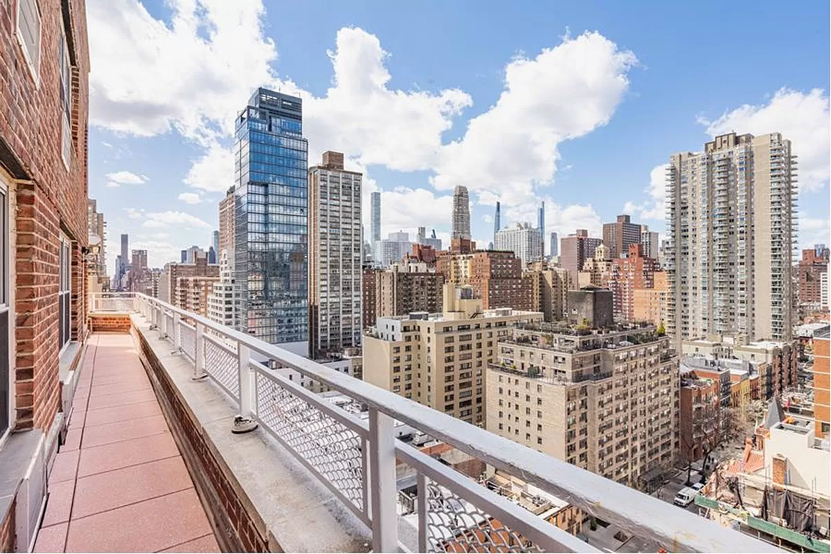 401 East 74th Street, Unit 20F Manhattan, NY 10021 - Photo 11 of 22 a city view from the balcony