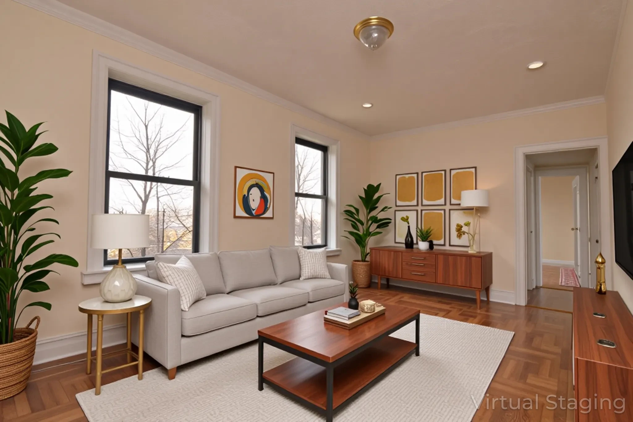 20 Laurel Hill Terrace, Unit 6A Manhattan, NY 10033 - Photo 1 of 11 a living room with furniture and a large window