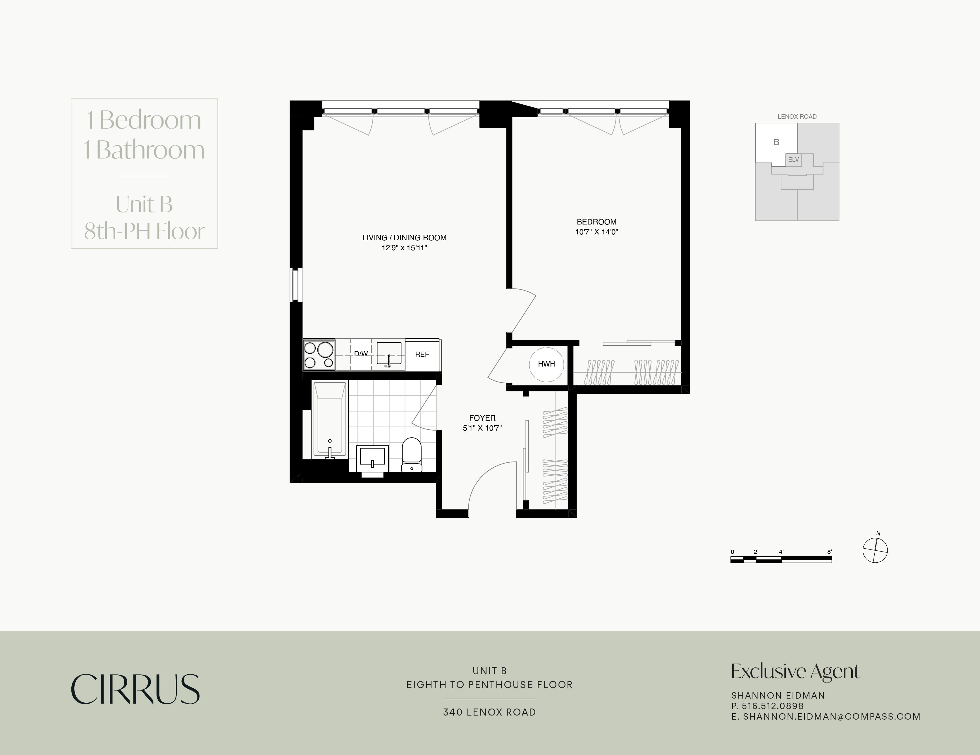 340 Lenox Road, Unit PHB Brooklyn, NY 11226 - Photo 26 of 26 a view of bathroom