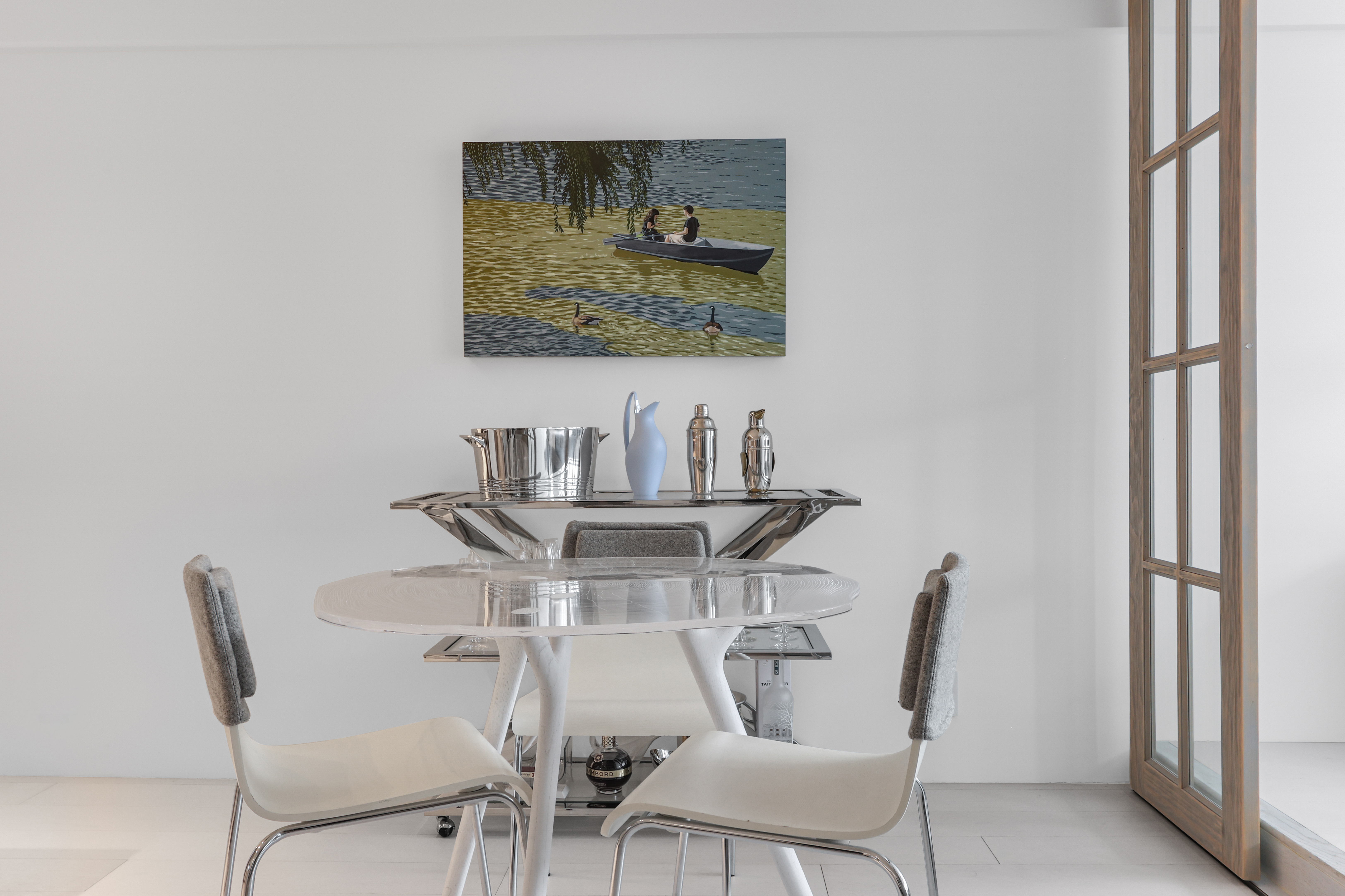 120 Central Park South, Unit 2 B C Manhattan, NY 10019 - Photo 4 of 13 a view of a dining room with furniture and window