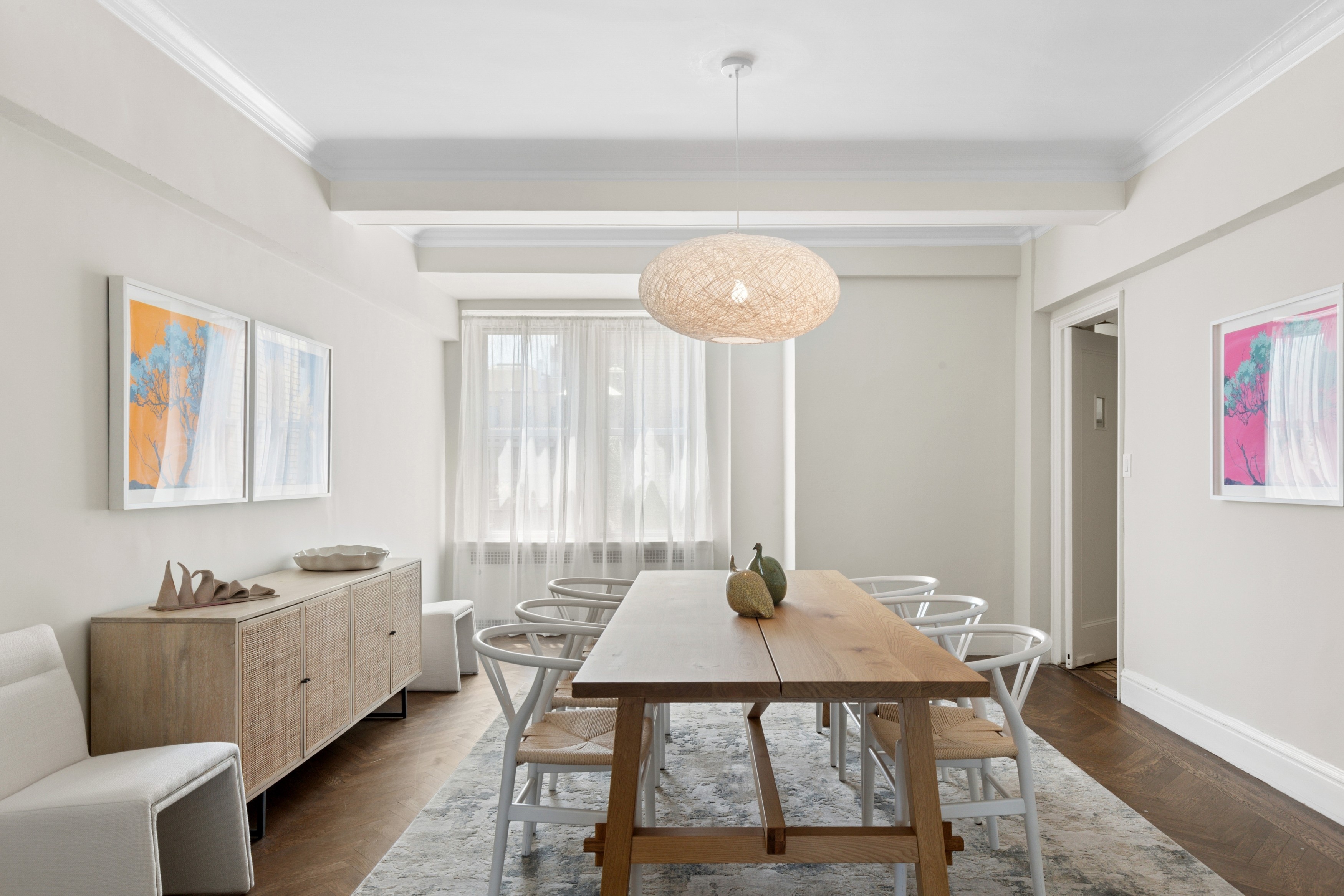 336 Central Park West, Unit 16F Manhattan, NY 10025 - Photo 4 of 18 a living room with furniture and wooden floor