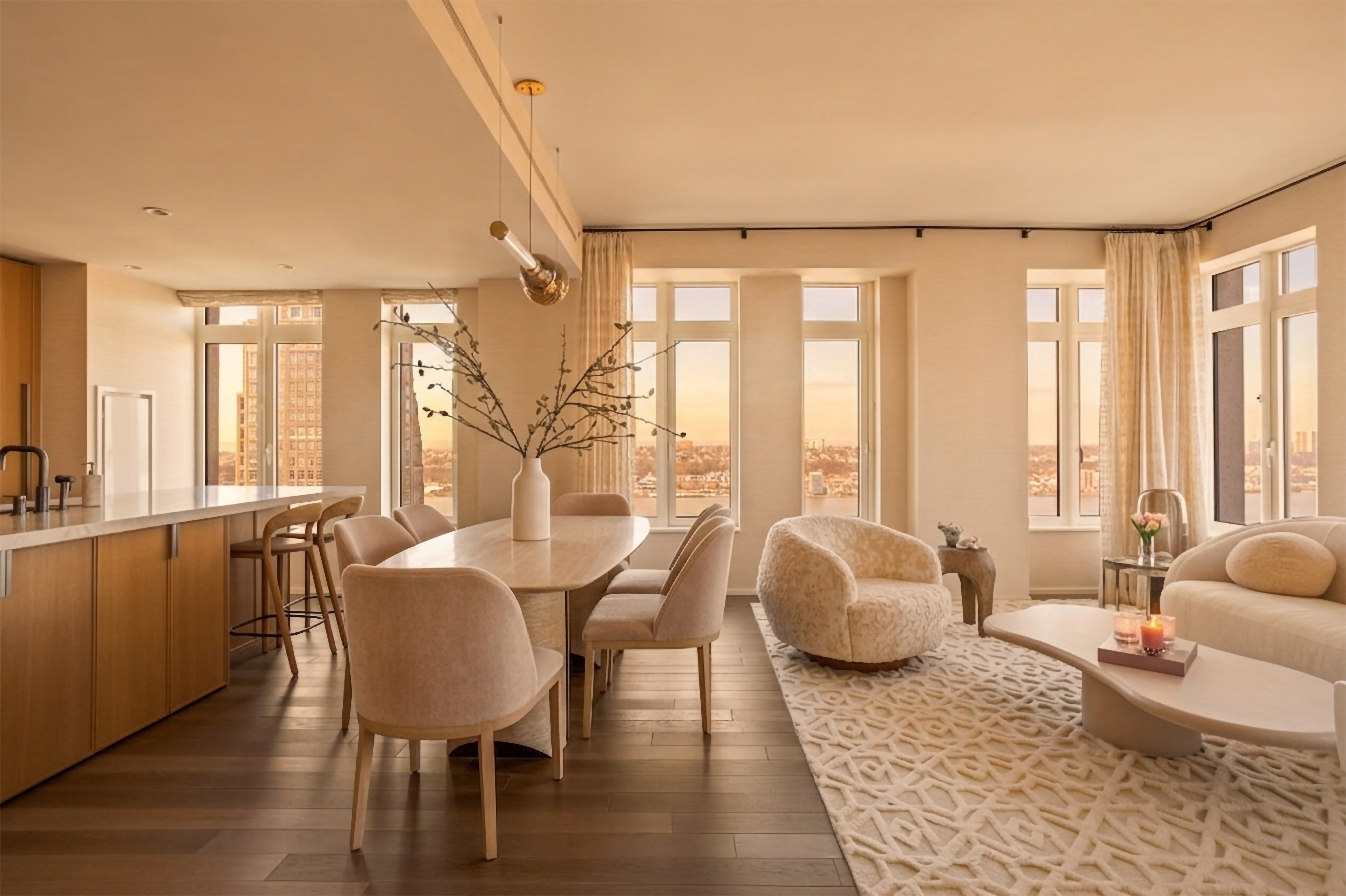 543 West 122nd Street, Unit PH31A Manhattan, NY 10027 - Photo 3 of 40 a spacious bedroom with a bed and large windows