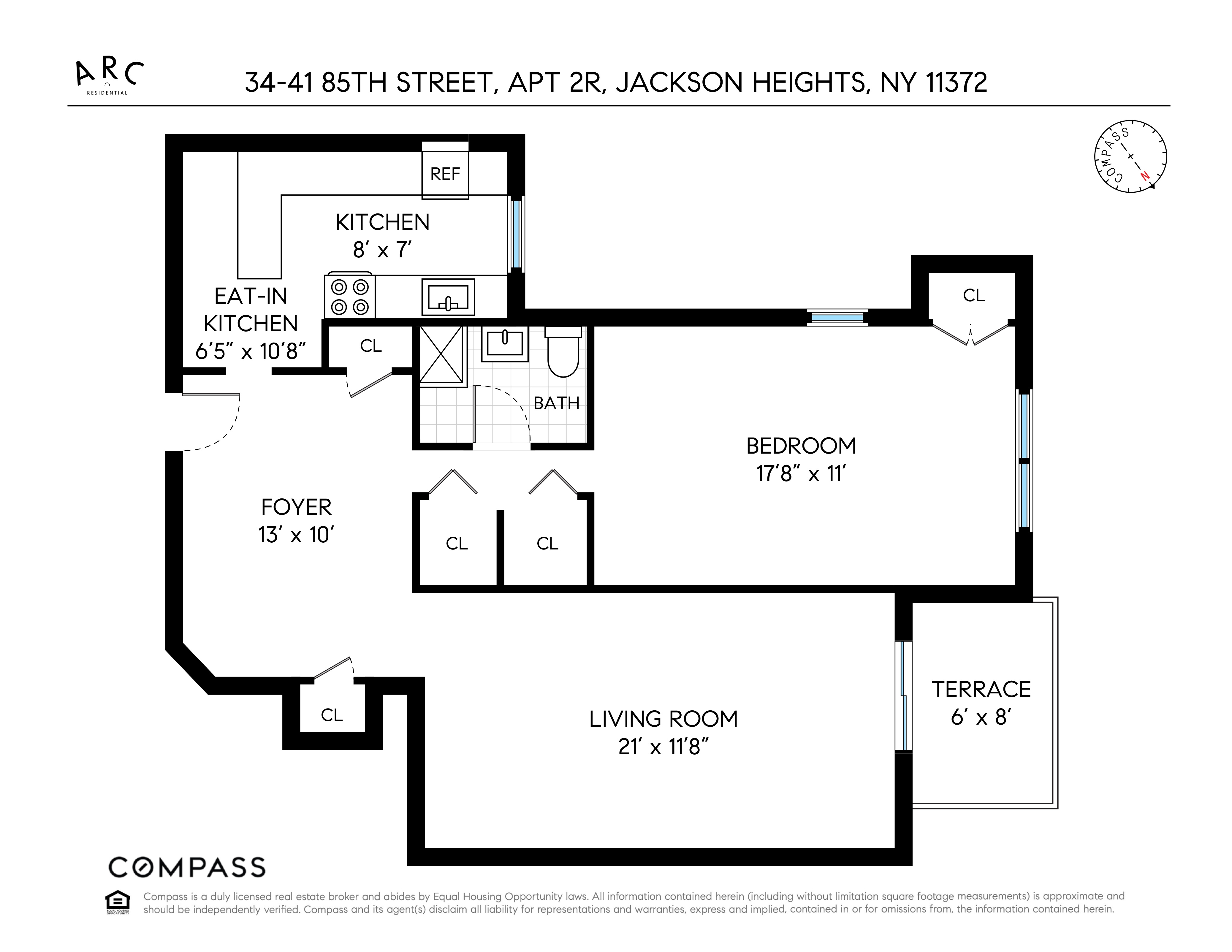 34-41 85th Street 2R Jackson Heights Queens NY 11372