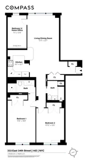 $1,299,999 | 333 East 34th Street, Unit 14D | Murray Hill