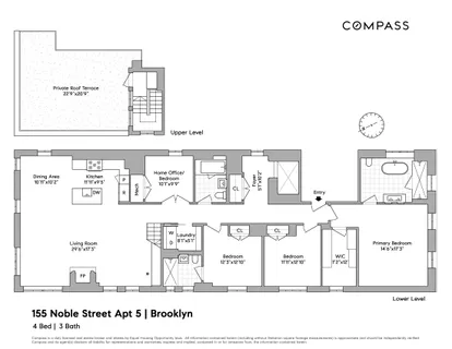$4,850,000 | 155 Noble Street, Unit PH5 | Greenpoint
