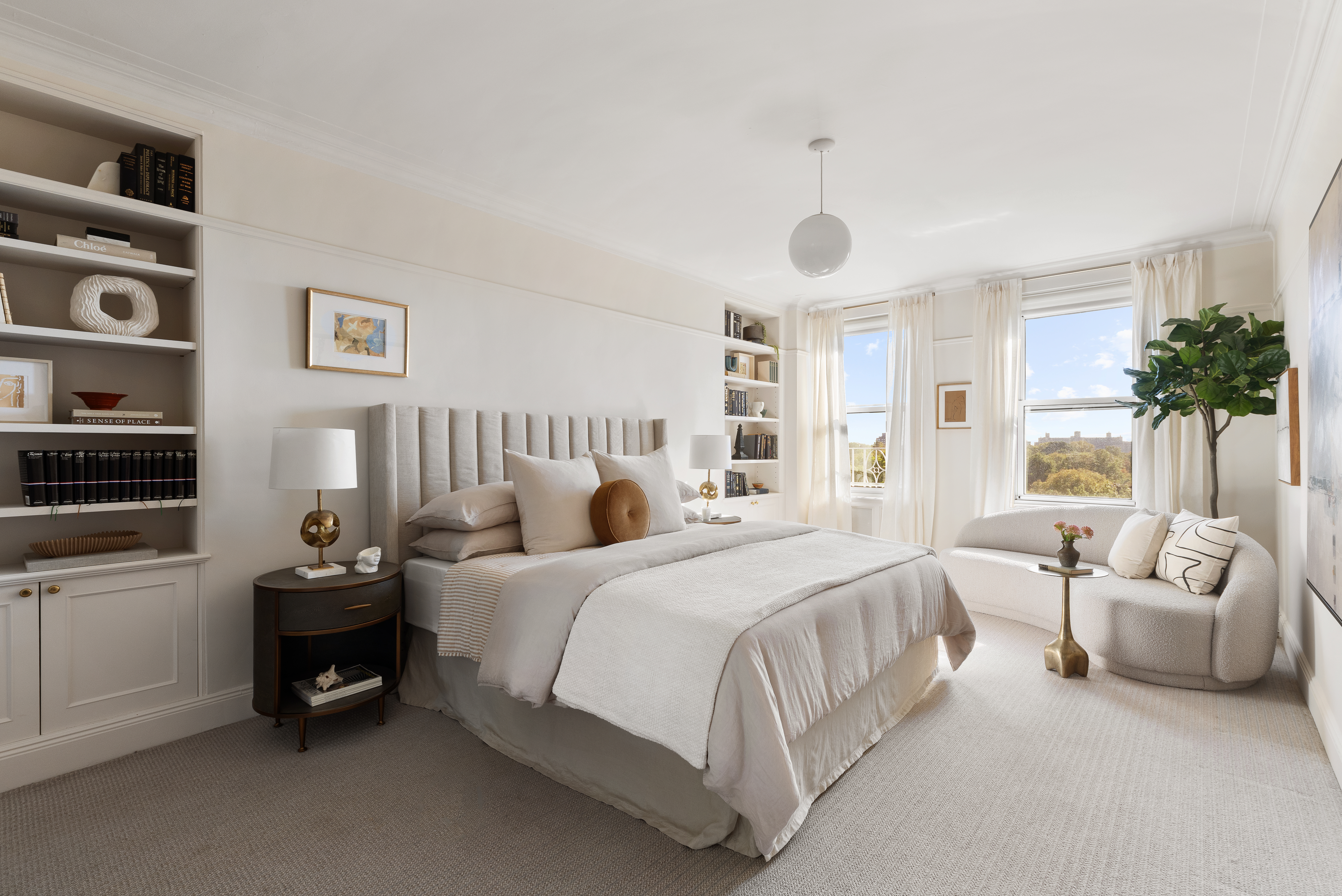 35 Prospect Park West, Unit 10B Brooklyn, NY 11215 - Photo 10 of 19 a bedroom with a bed and a couch